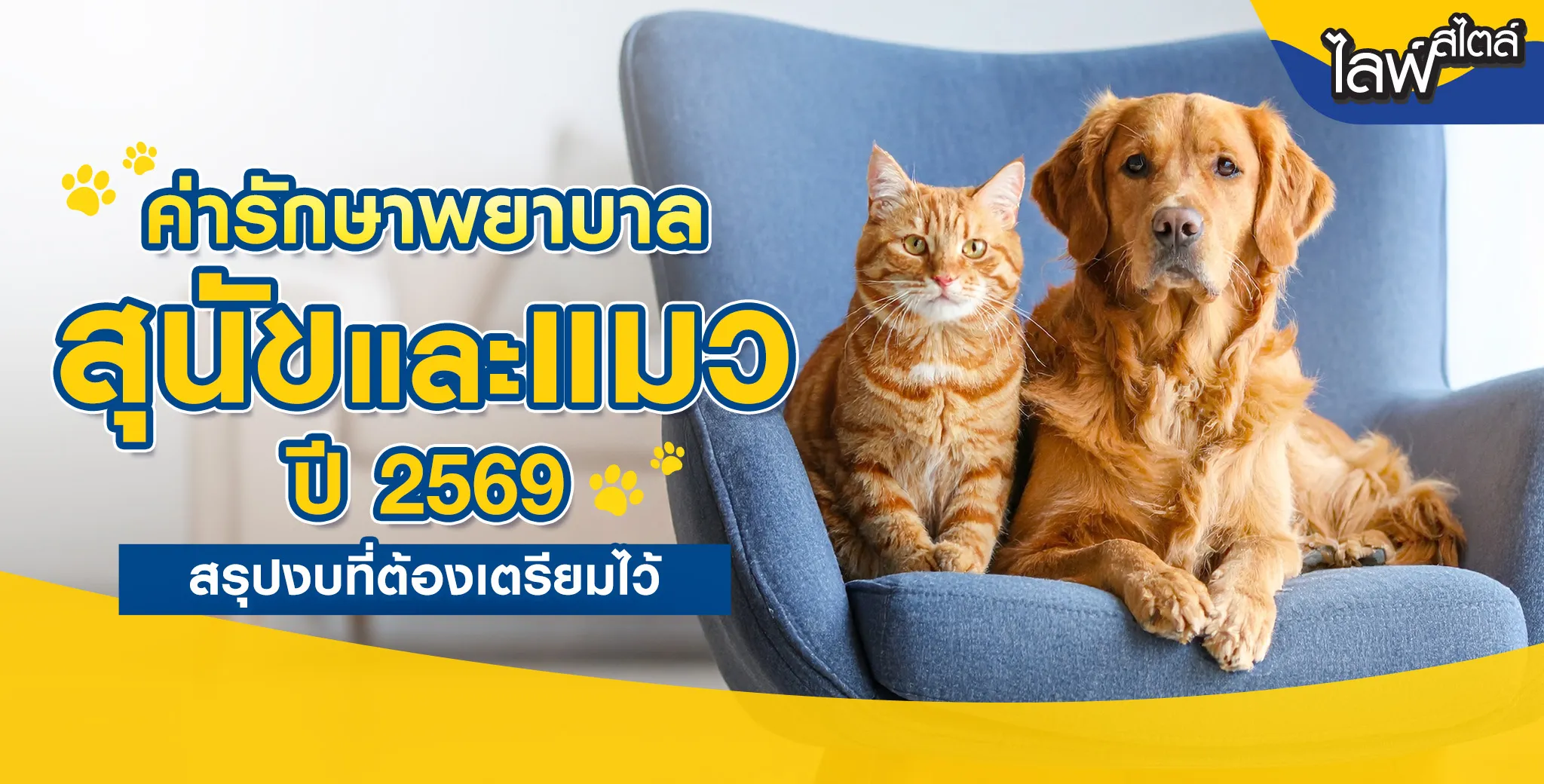 ค่ารักษาพยาบาลสุนัข และแมว